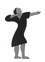 Die 8 Brokat�bungen im Stehen